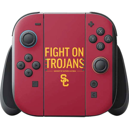 University of Southern California Fight On Trojans Red Nintendo Switch 2 (2025) with Joy-Con Skin