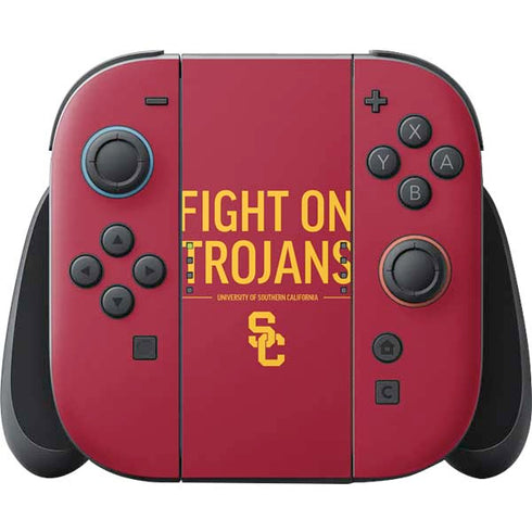 University of Southern California Fight On Trojans Red Nintendo Switch 2 (2025) Joy-Con Controller Skin