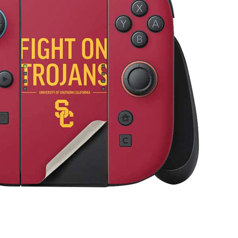 University of Southern California Fight On Trojans Red Nintendo Switch 2 (2025) Joy-Con Controller Skin