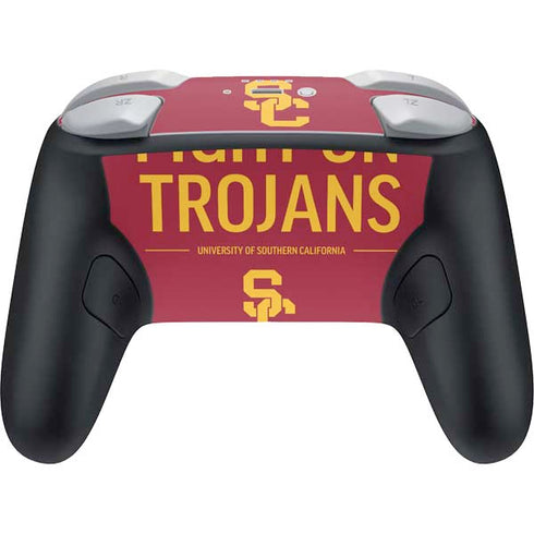 University of Southern California Fight On Trojans Red Nintendo Switch 2 (2025) Pro Controller Skin