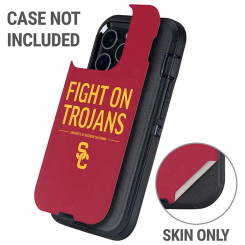 University of Southern California Fight On Trojans Red Otterbox Defender iPhone Skin