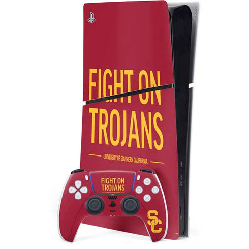 University of Southern California Fight On Trojans Red PlayStation PS5 Skins