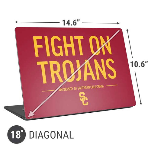 University of Southern California Fight On Trojans Red Universal Laptop 18in (14.6 x 10.6in) Skin