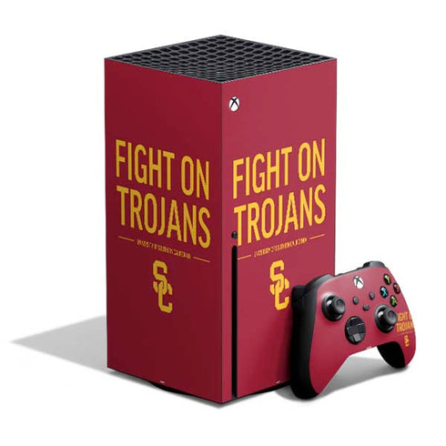 University of Southern California Fight On Trojans Red Xbox Series X Skins