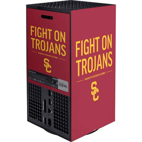 University of Southern California Fight On Trojans Red Xbox Series X Bundle Skin