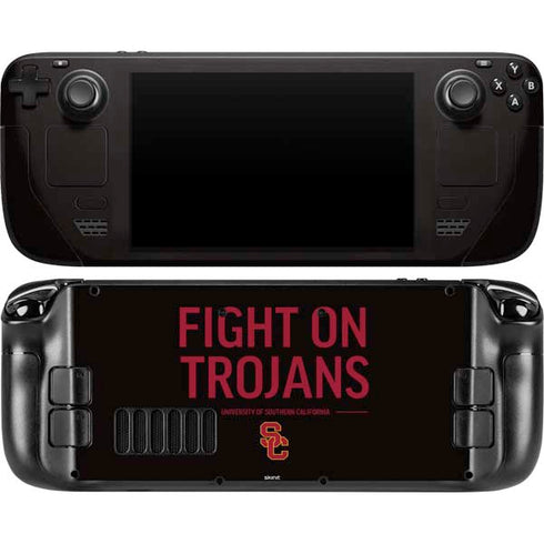 University of Southern California Fight On Trojans Steam Deck Handheld Gaming Computer OLED Skin