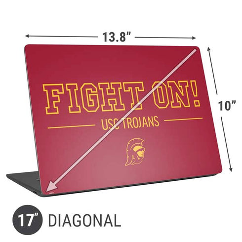 University of Southern California Fight On Universal Laptop 17in (13.8 x 10in) Skin