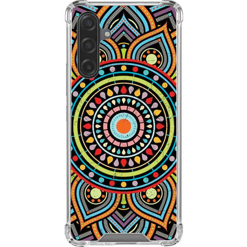 Finding Center Colored Galaxy A17 Clear Case
