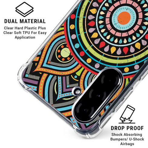 Finding Center Colored Galaxy A36 5G Clear Case