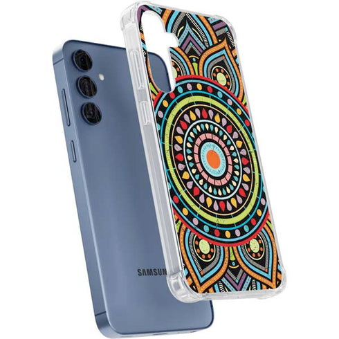 Finding Center Colored Galaxy A55 5G Clear Case