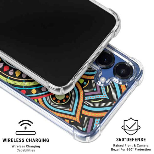 Finding Center Colored Galaxy S25 Clear Case