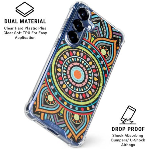 Finding Center Colored Galaxy S25 Clear Case