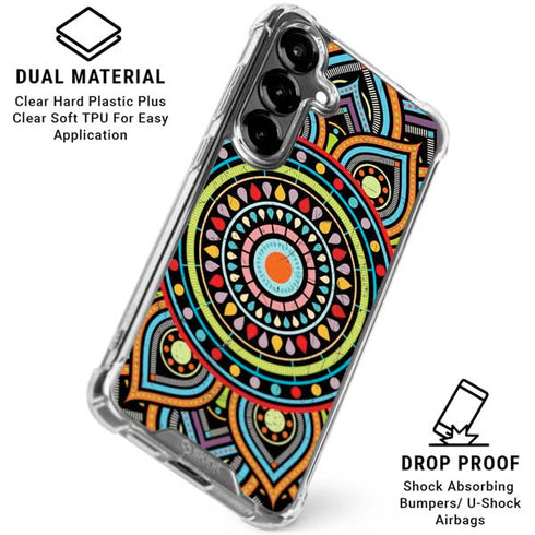 Finding Center Colored Galaxy S26 Clear Case