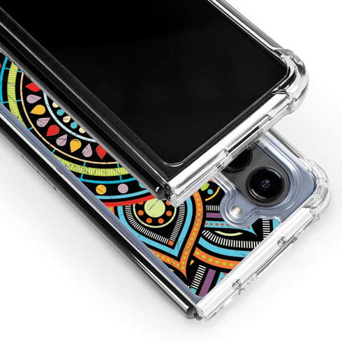 Finding Center Colored Galaxy Z Fold5 5G Clear Case