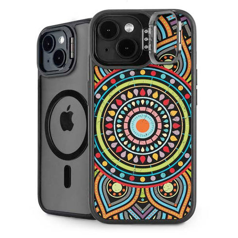 Finding Center Colored iPhone 15 Kickstand Case