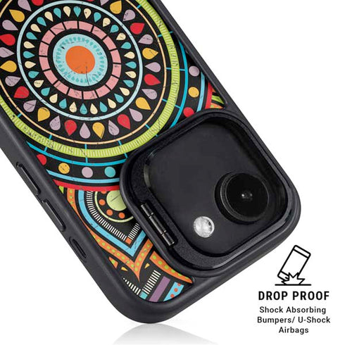 Finding Center Colored iPhone 16e Kickstand Case