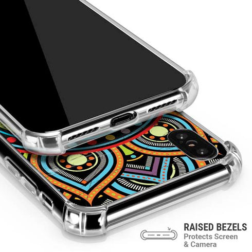 Finding Center Colored iPhone X/XS Clear Case
