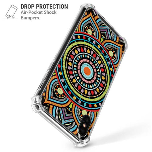 Finding Center Colored iPhone X/XS Clear Case