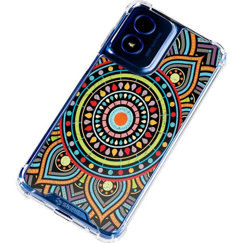 Finding Center Colored Moto G Play 4G (2024) Clear Case