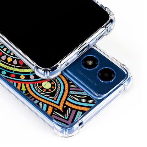 Finding Center Colored Moto G Play 4G (2024) Clear Case