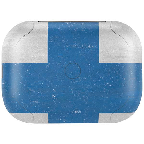 Finland Flag Distressed Amazon Echo Buds Skin