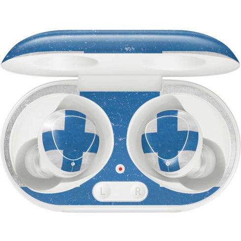 Finland Flag Distressed Galaxy Buds Plus Skin