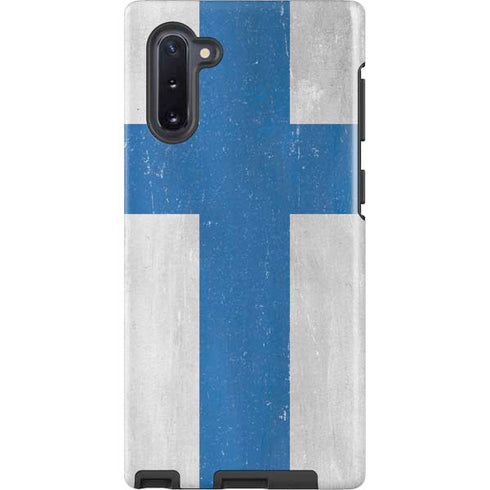 Finland Flag Distressed Galaxy Cases