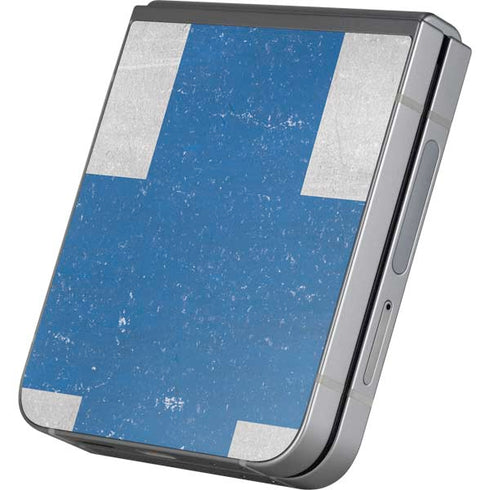 Finland Flag Distressed Galaxy Z Flip6 Skin