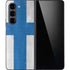 Finland Flag Distressed Galaxy Z Fold5 5G Skin