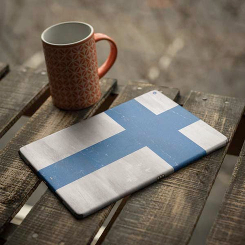 Finland Flag Distressed iPad Skins