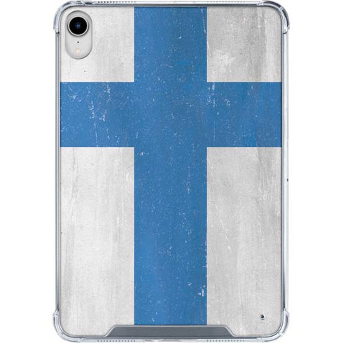 Finland Flag Distressed iPad 11th Gen (2025) Clear Case