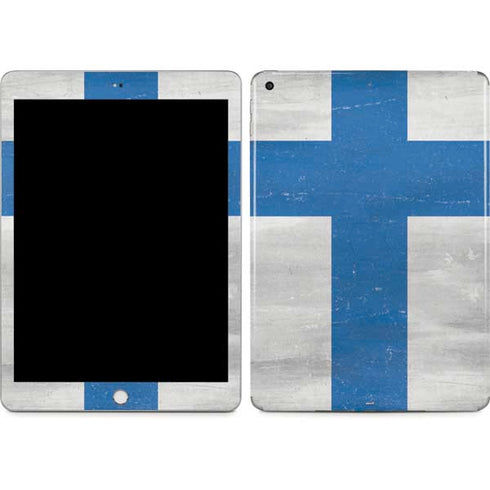 Finland Flag Distressed Apple iPad Skin