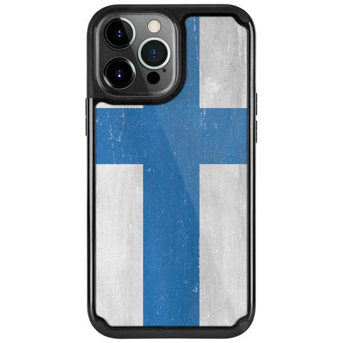 Finland Flag Distressed iPhone Cases