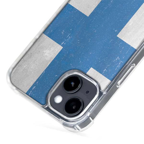 Finland Flag Distressed iPhone 14 MagSafe Case
