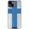 Finland Flag Distressed iPhone 15 Clear Case