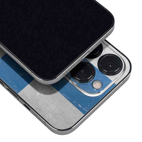 Finland Flag Distressed iPhone 16 Pro Skin