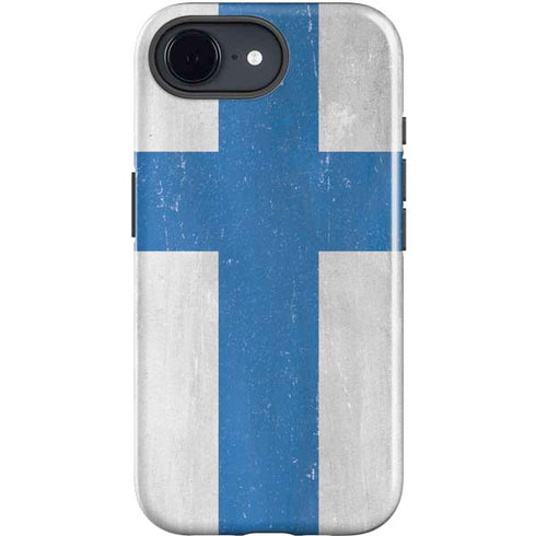 Finland Flag Distressed iPhone 16e Impact Case