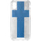 Finland Flag Distressed iPhone XS Clear Case