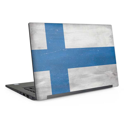 Finland Flag Distressed Dell Latitude Skin