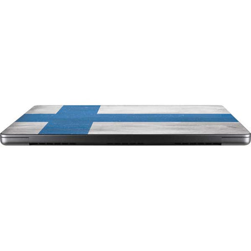 Finland Flag Distressed Apple MacBook Pro 14-inch Skin