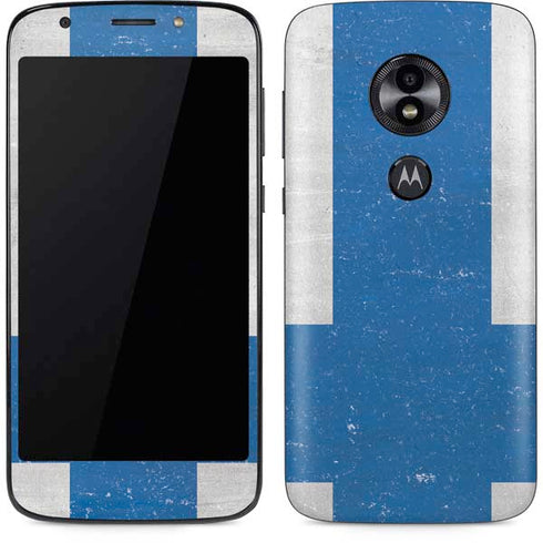 Finland Flag Distressed Moto E5 Play Skin