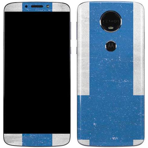Finland Flag Distressed Moto E5 Plus Skin