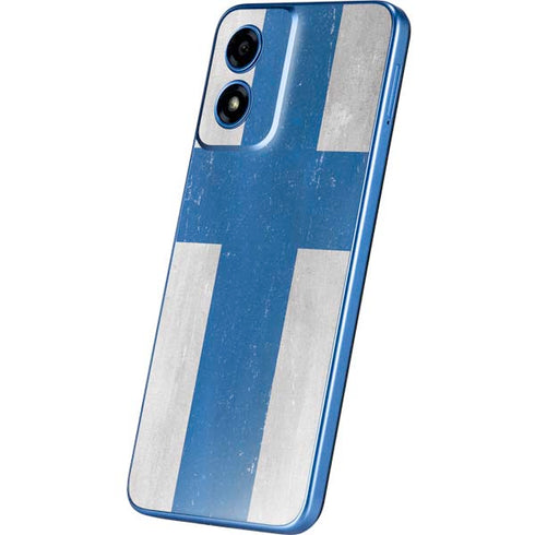 Finland Flag Distressed Moto G Play 4G (2024) Skin
