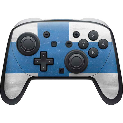 Finland Flag Distressed Nintendo Skins