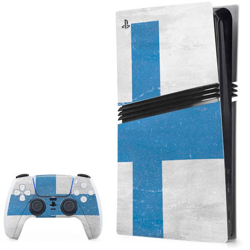 Finland Flag Distressed PlayStation PS5 Skins