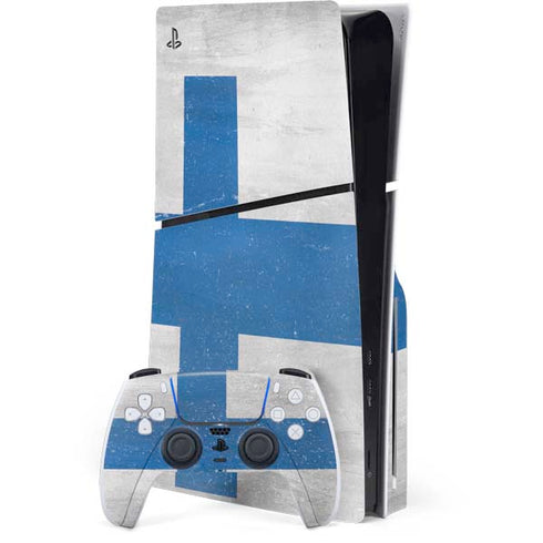 Finland Flag Distressed PlayStation PS5 Skins