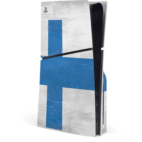 Finland Flag Distressed PlayStation PS5 Skins