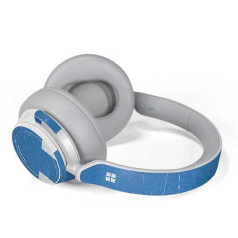 Finland Flag Distressed Surface Headphones Skin