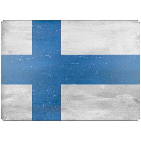 Finland Flag Distressed Surface Laptop 7 15in Skin