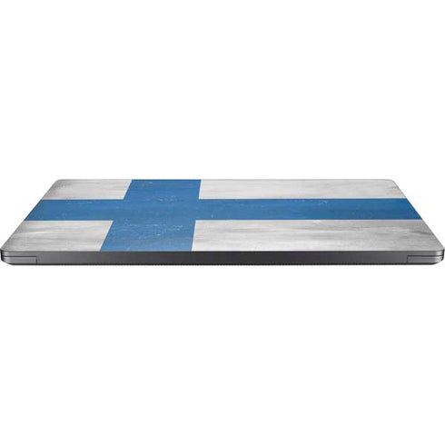 Finland Flag Distressed Surface Laptop 7 15in Skin